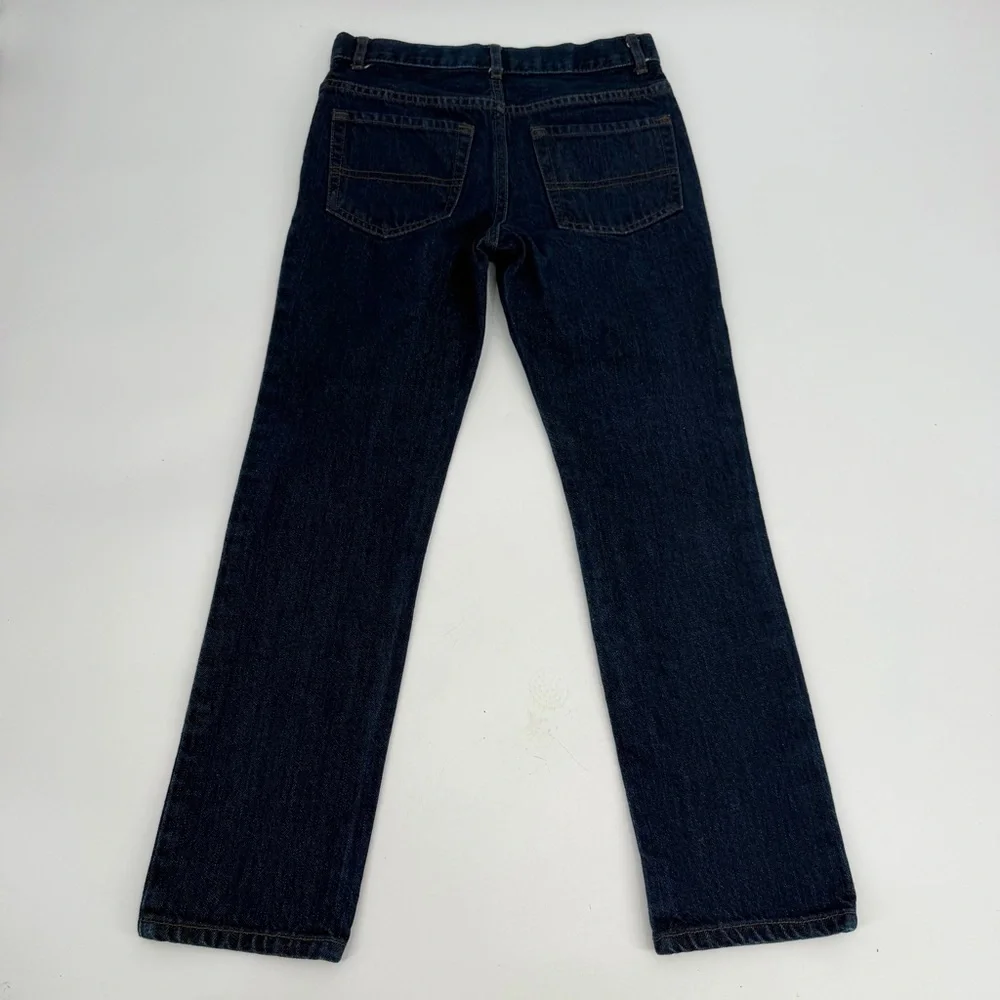 The Children's Place Jeans Boys 8 Dark Blue Skinny Cotton Denim Adjustable Waist